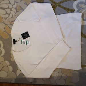 Charter Club V Neck Long Sleeve 100%  Cashmere Sweater NWT Size Large